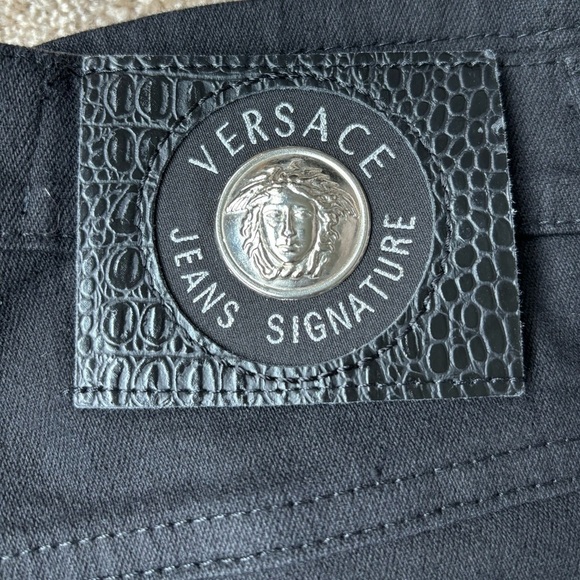 Versace jeans women’s stretch black pants | size 27 - Picture 9 of 13